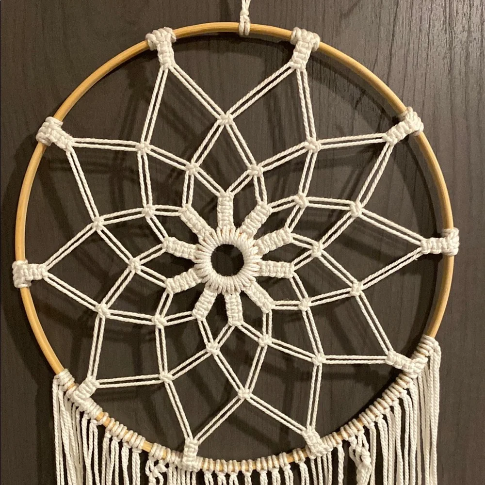 Elegant Cream Dreamcatcher Wall Decor